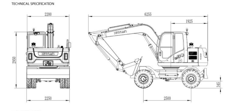 XYB90W Wheel Excavator
