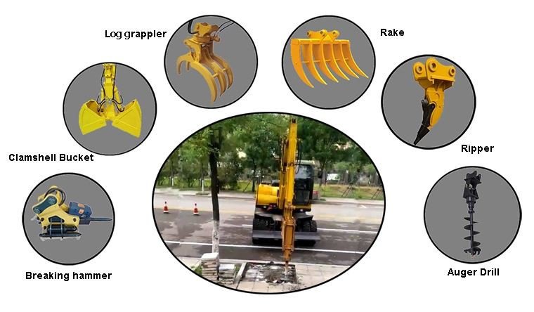 XYB75W-8 Wheel Excavator