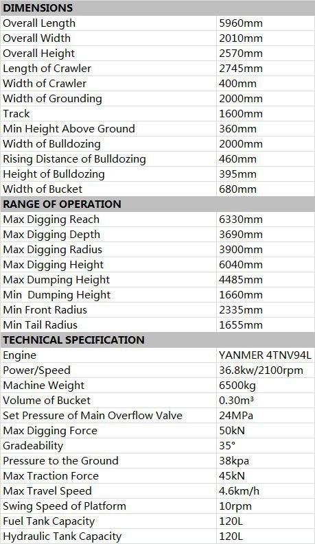 Mini Track Excavator
