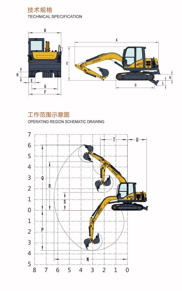 Small Standard Excavator B70w