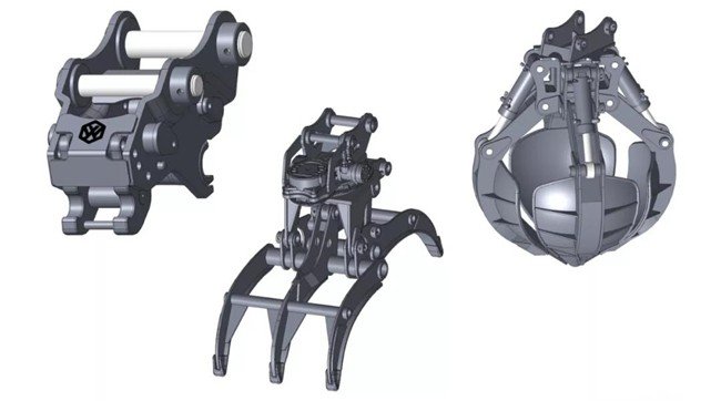 Grapple Wheeled Excavator
