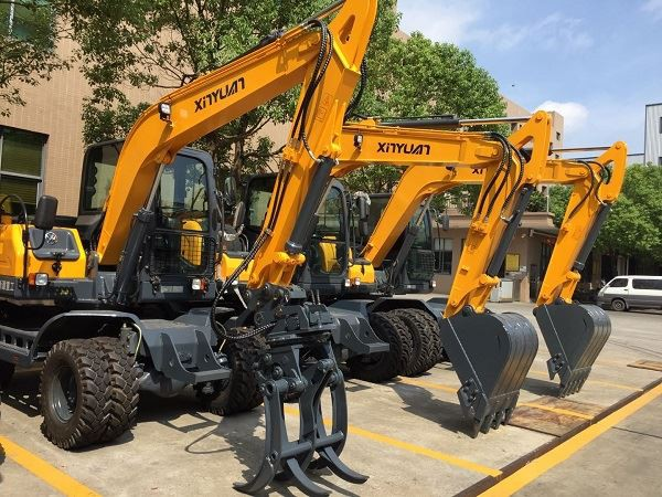 Weighing problems of hydraulic excavator